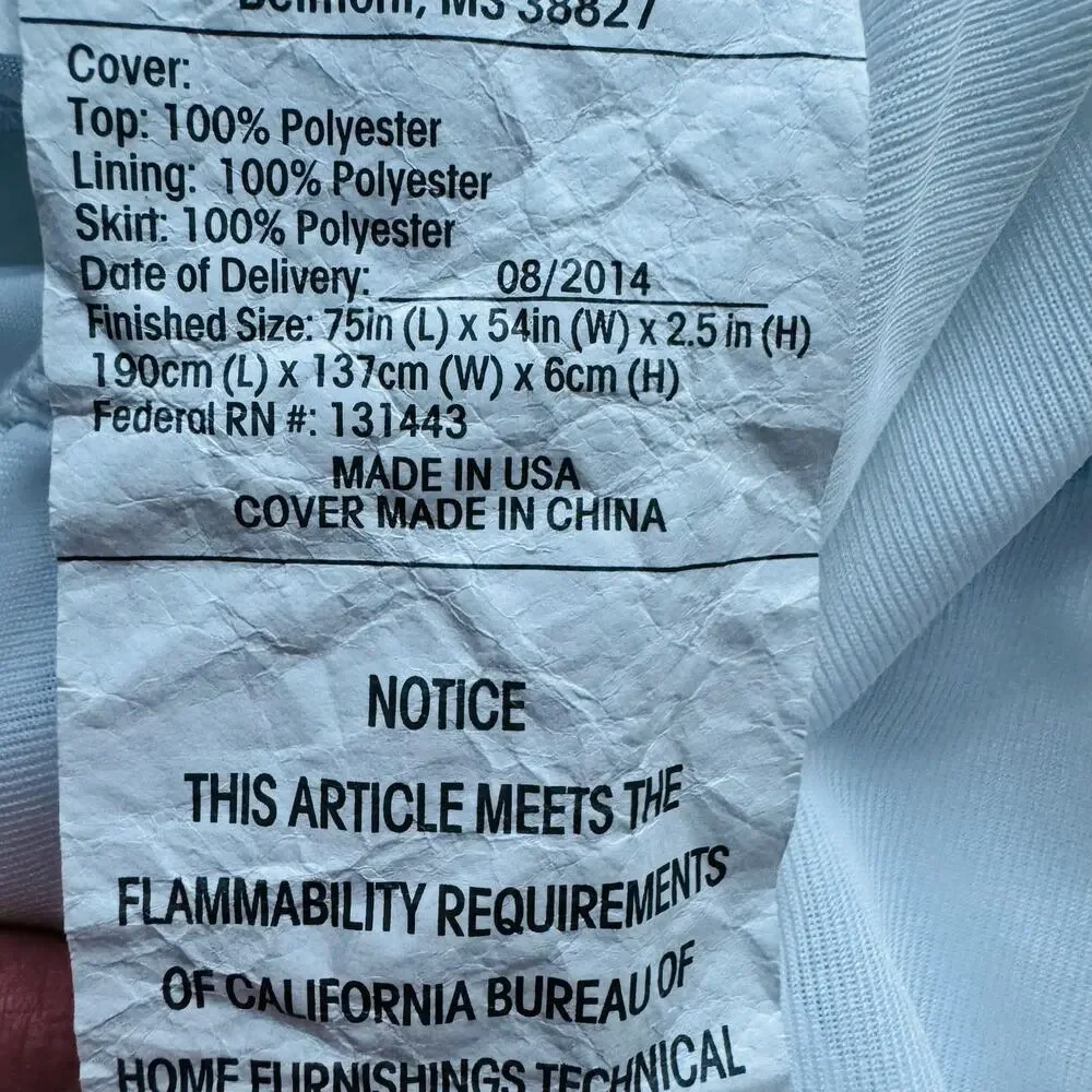 SEALY Full Mattress White Cover NEW